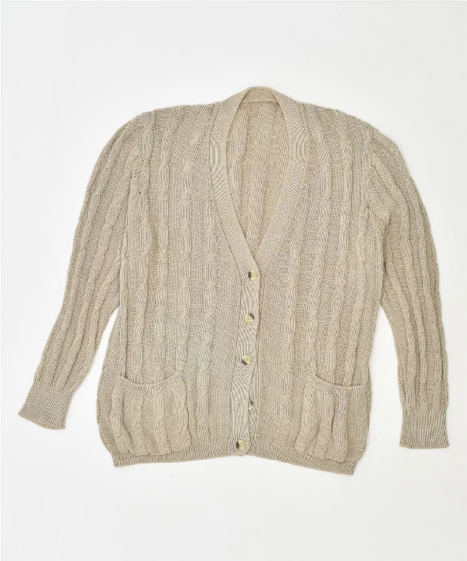 Limited Availability performance hooded sweatshirtVINTAGE Womens Cardigan Sweater UK 20 2XL Beige Limited Availability performance hooded sweatshirtVINTAGE Womens Cardigan Sweater UK 20 2XL Beige