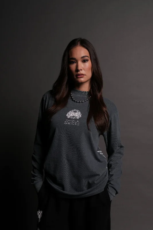 Special Discount Leap V2 "Premium" L/S She Tee in Darc Blue