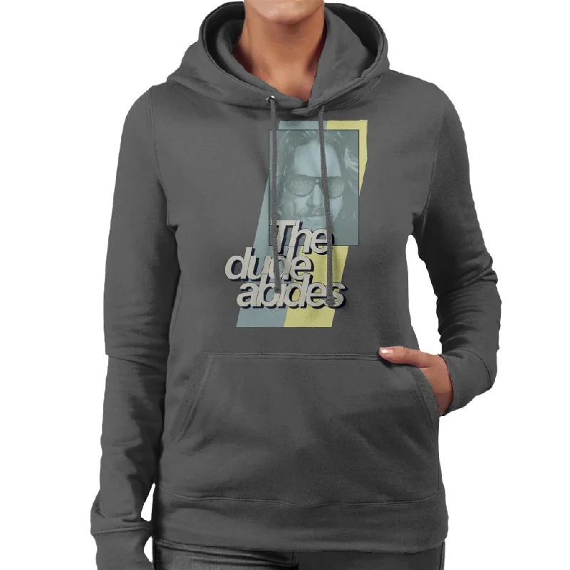 Deep Discounts cozy pullover hoodieThe Big Lebowski The Dude Abides Retro Lines Women's Hooded Sweatshirt Deep Discounts cozy pullover hoodieThe Big Lebowski The Dude Abides Retro Lines Women's Hooded Sweatshirt