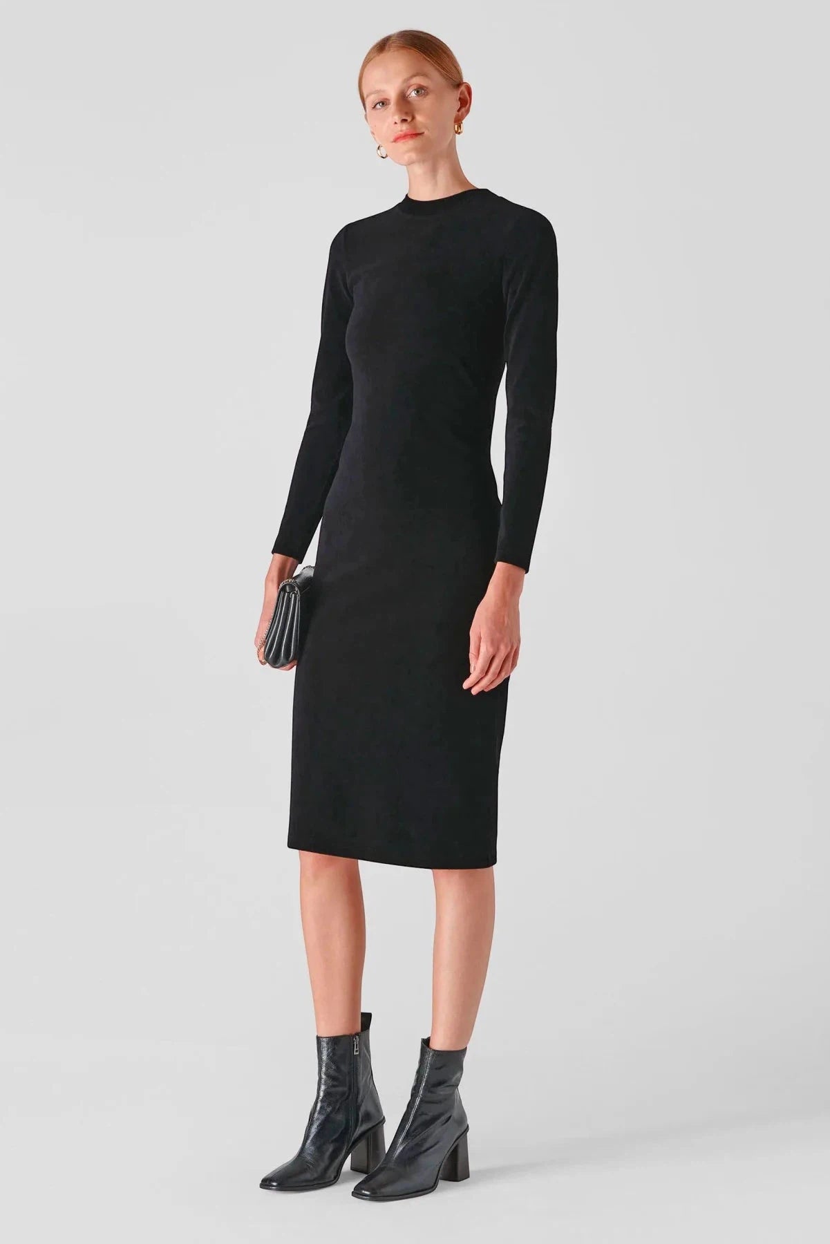 Exclusive Access Cord Velvet Jersey Dress