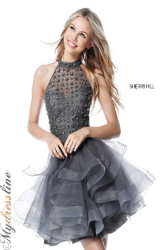 Don’t Miss Out silk dressSherri Hill 51559