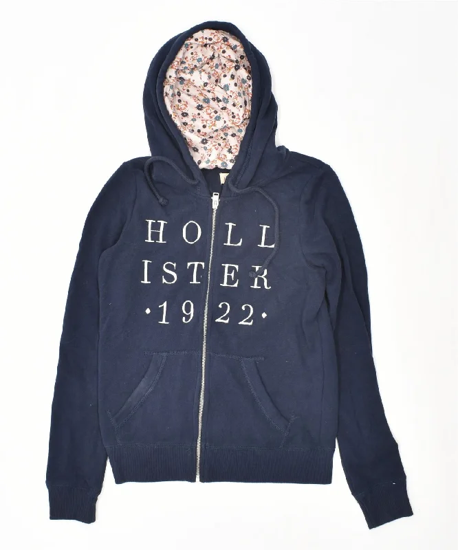 Discount Deals fitted hoodieHOLLISTER Womens Graphic Zip Hoodie Sweater UK 10 Small Navy Blue Cotton Discount Deals fitted hoodieHOLLISTER Womens Graphic Zip Hoodie Sweater UK 10 Small Navy Blue Cotton