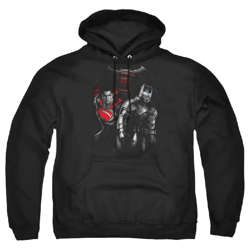 fleece hoodie for winterBatman v Superman Stand Off - Pullover Hoodie