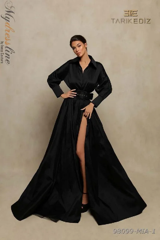 Midnight Madness form-fitting dressTarik Ediz 98099