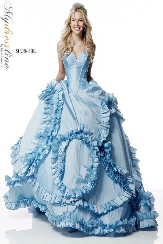Midnight Sale wool dressSherri Hill 51578