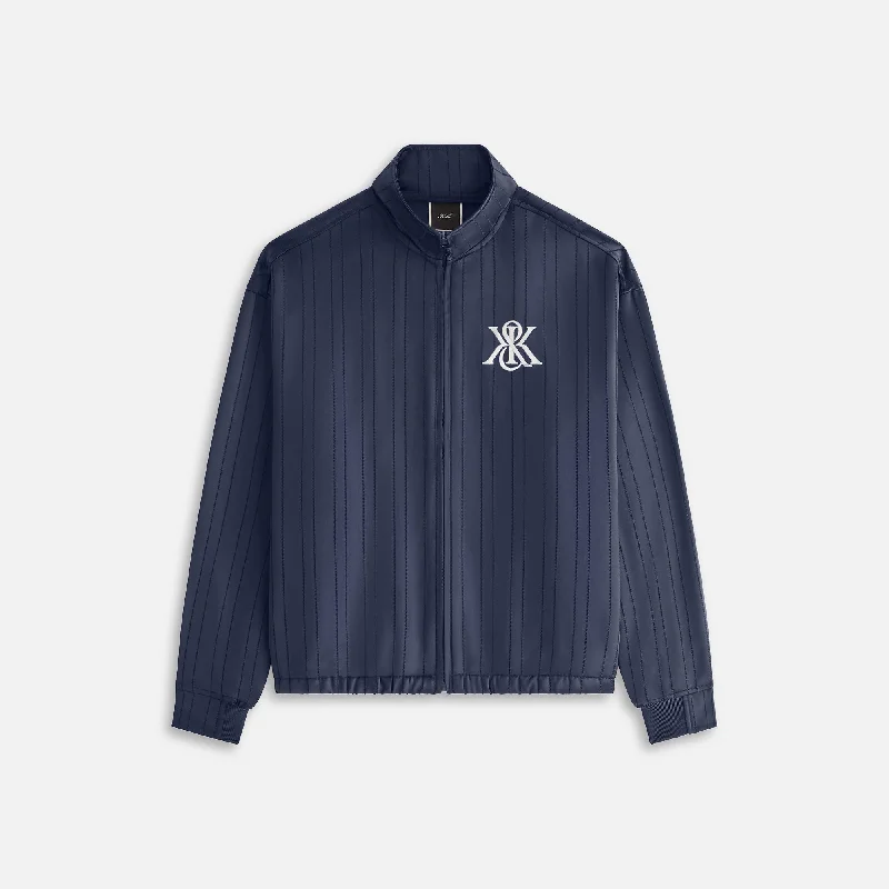 Inventory Reduction Kith Women Wrenley Satin Crest Track Jacket - Nocturnal