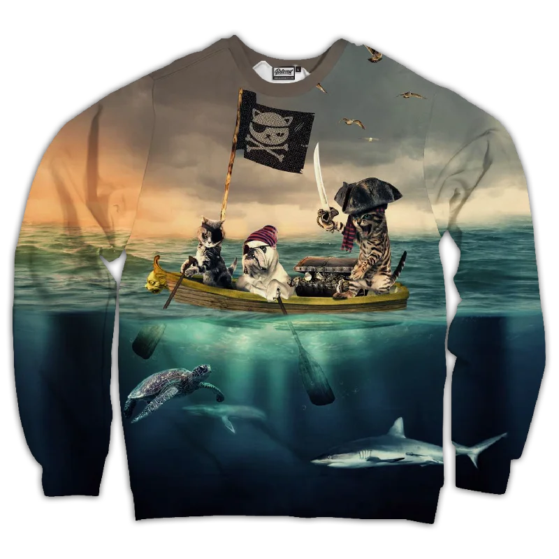 Deal of the Day classic gym sweatshirtCaptain Kitty Unisex Sweatshirt