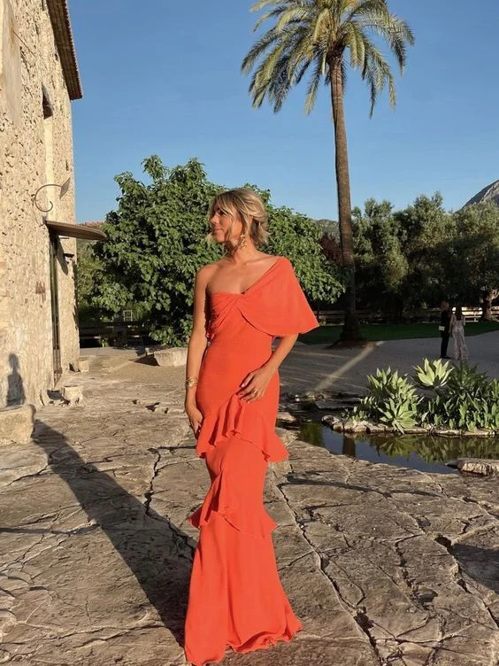 Special Promotion long sleeve dressCharming Long Prom Dress Orange Evening Dress,DP853 Special Promotion long sleeve dressCharming Long Prom Dress Orange Evening Dress,DP853