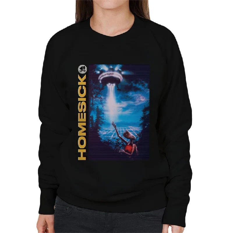 modern athletic hoodieE.T. Left Homesick Women's Sweatshirt