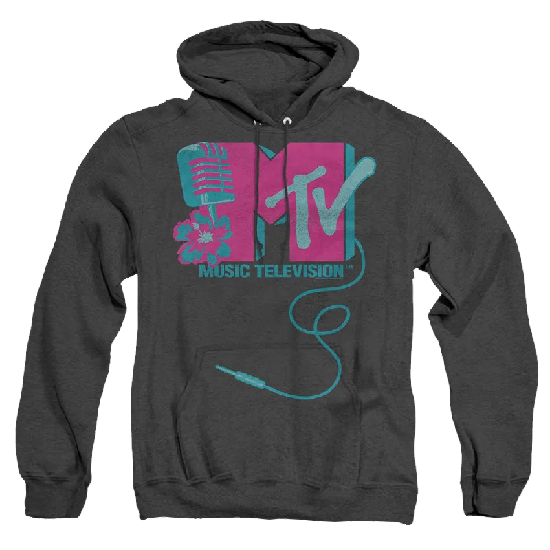 Early Access street style hoodieMTV Microphone Logo - Heather Pullover Hoodie