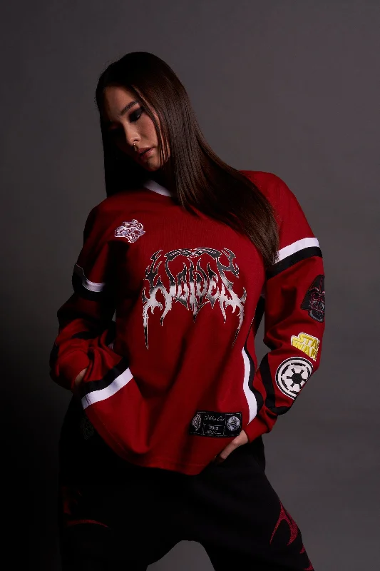 Buy Now Rule The Galaxy Bailey Motocross Jersey in Roman Red