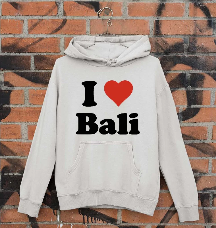 Exclusive Preview cozy hooded jacketI Love Bali Unisex Hoodie for Men/Women