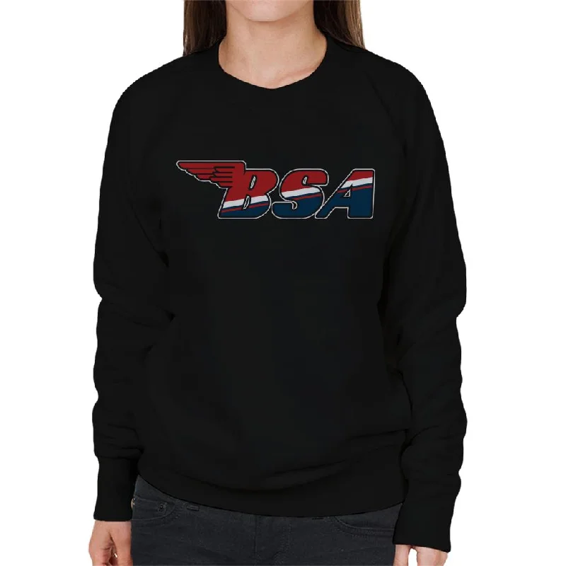 Deal Dash bold workout sweatshirtBSA Union Jack Logo Women's Sweatshirt