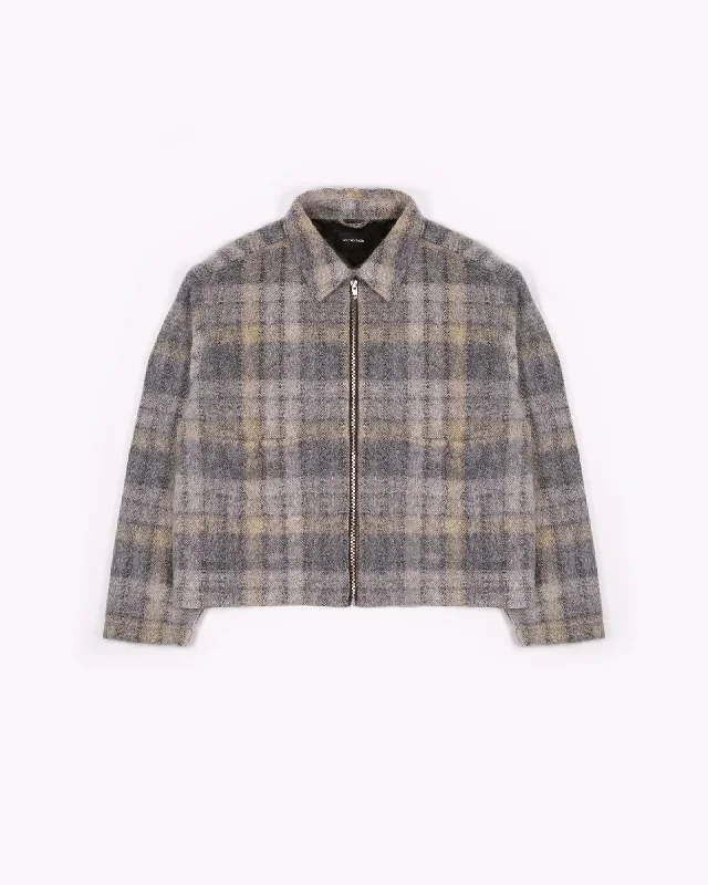 Online Exclusive Zip Chore Coat - Fade Plaid Wool