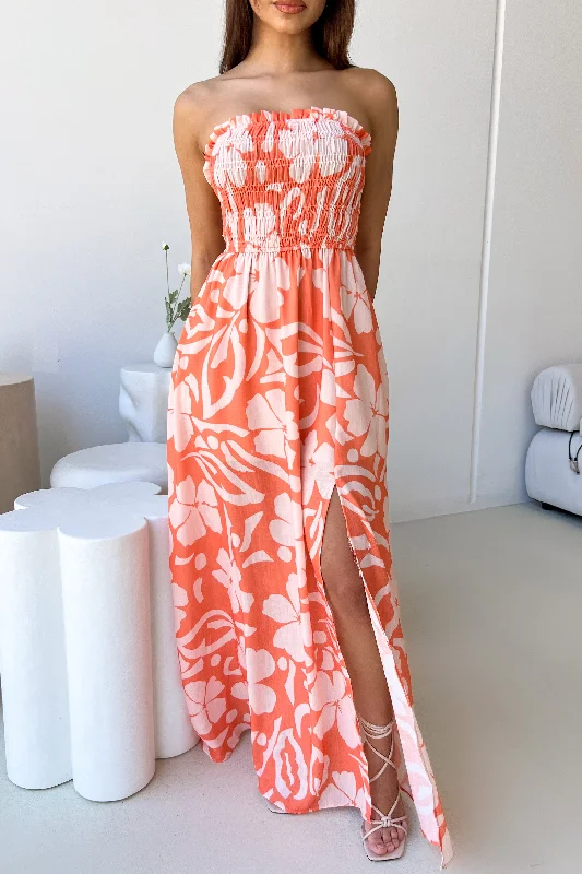 summer dressSASKIA DRESS - PINK ORANGE