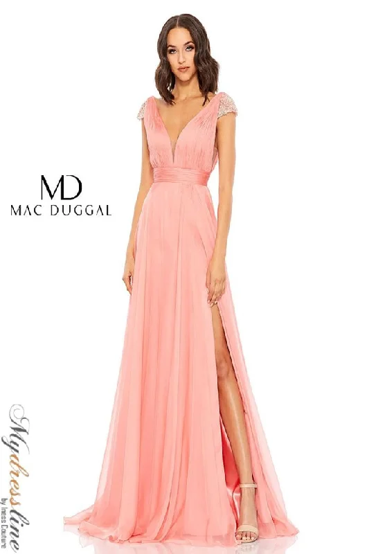 Online Only casual knit dressMac Duggal 67811