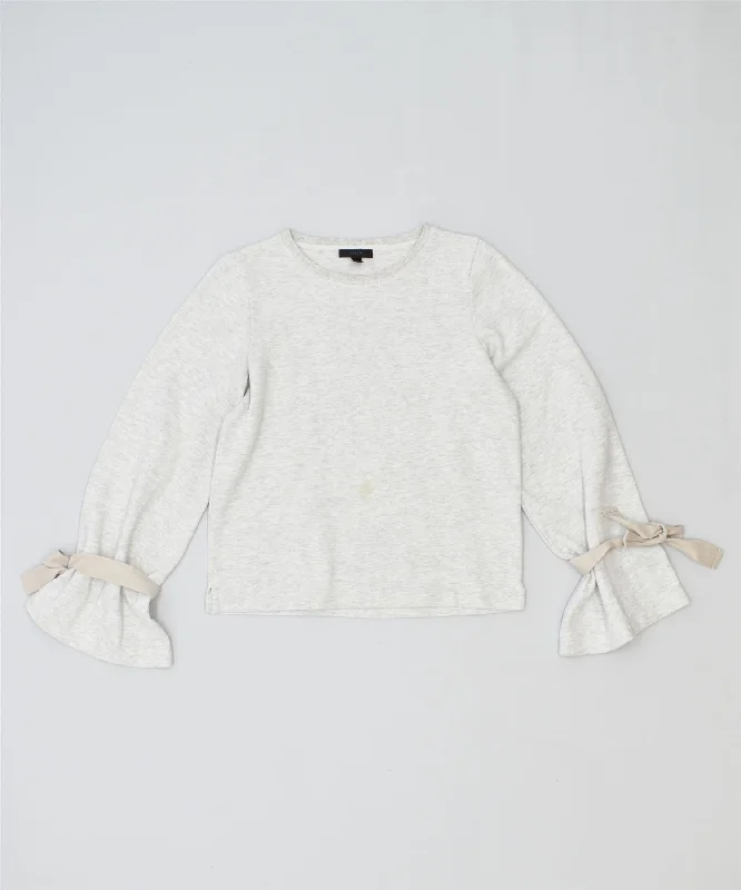 Super Savings zippered hoodieJ. CREW Womens Sweatshirt Jumper UK 6 XS White Cotton