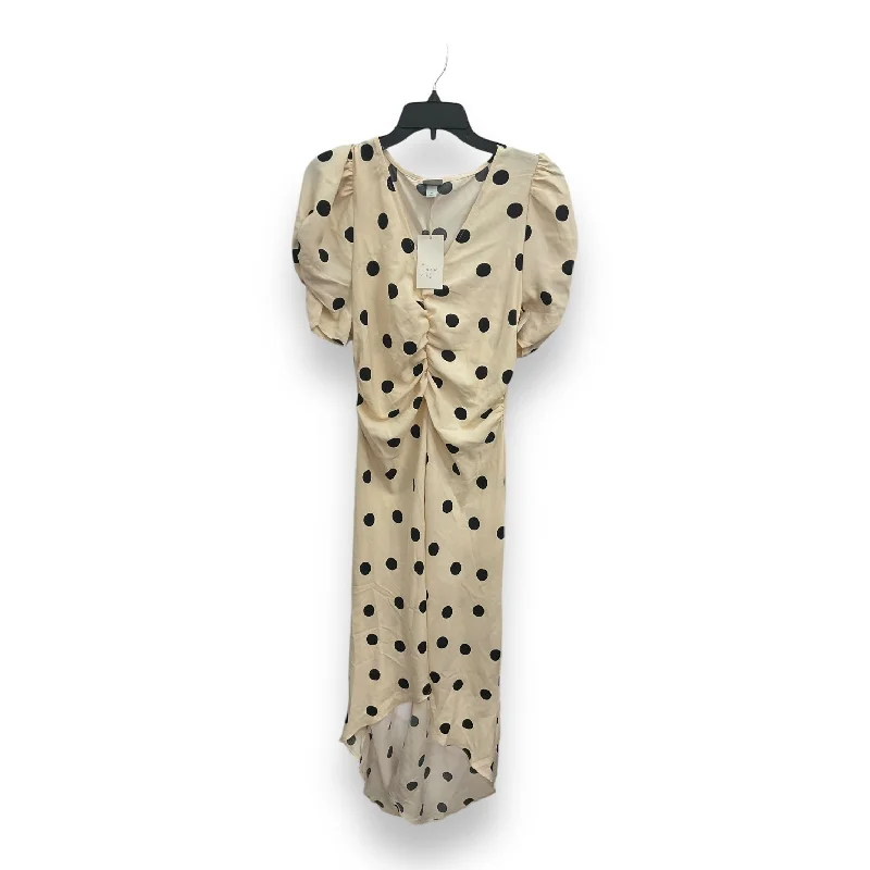 Discount Deals Dress Casual Midi By A New Day In Polkadot Pattern, Size: M