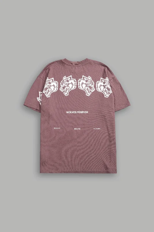 Last Chance Wolves Have Your Back "Premium" Oversized Unisex Tee in Mauve