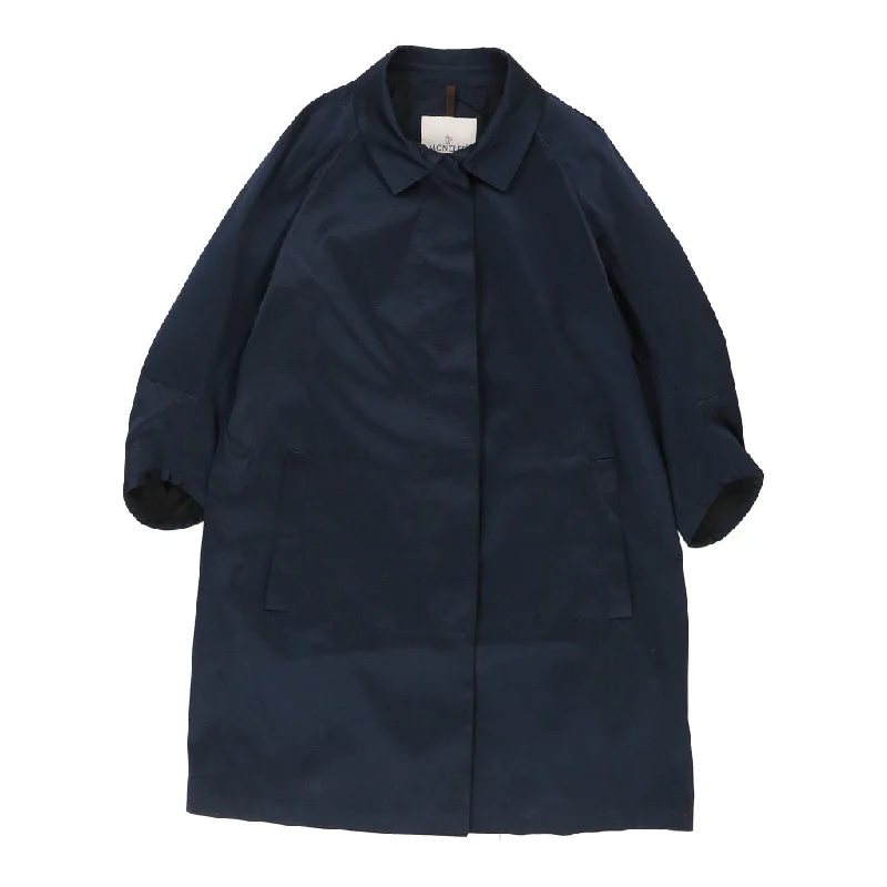 Final Clearance Moncler Trench Coat - XL Navy Polyester