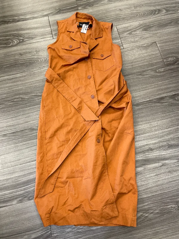 Super Sale Dress Casual Maxi By Who What Wear In Orange, Size: S