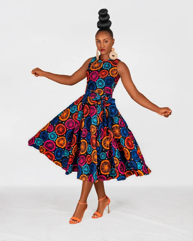 Low Prices tiered dressHabibi Midaxi Dress | Multicolored  African Print