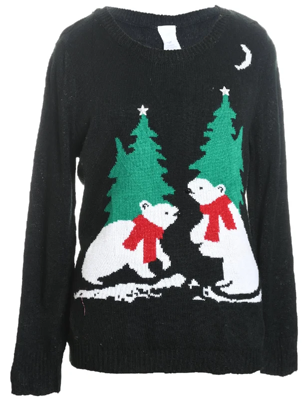 Deep Discounts Polar Bear Design Christmas Jumper - XXL