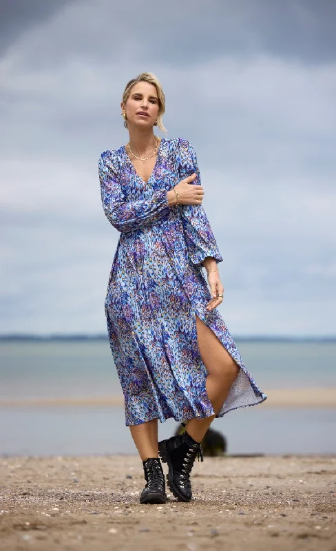 Limited Stock Peacock Print Midaxi Dress by Vogue Williams