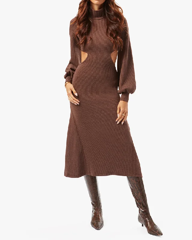 minimalistic dressCutout Wide Rib Sweater Dress