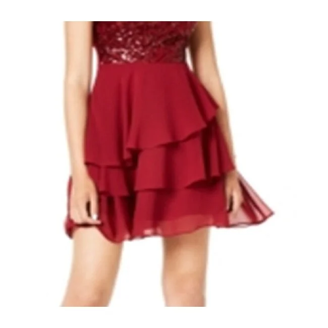 Today’s Special City Studios Women's Sleeveless Mini Dress Red Size 0
