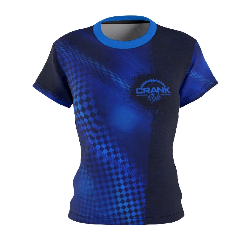 sleek workout sweatshirtWomen's Blue Topo Check MTB Jersey