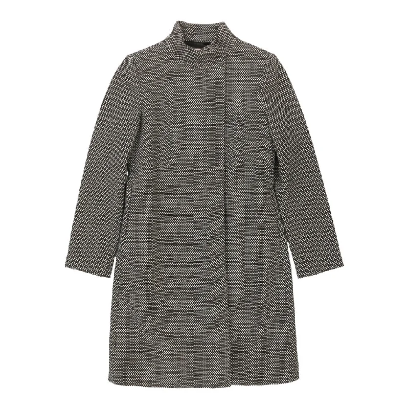 Buy More, Save More R.E.D Valentino Polka Dot Overcoat - Medium Black & White Wool Blend