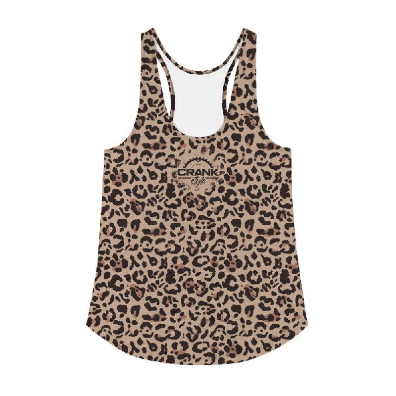 minimalist gym sweatshirtWomen's Leopard MTB Racerback Tank