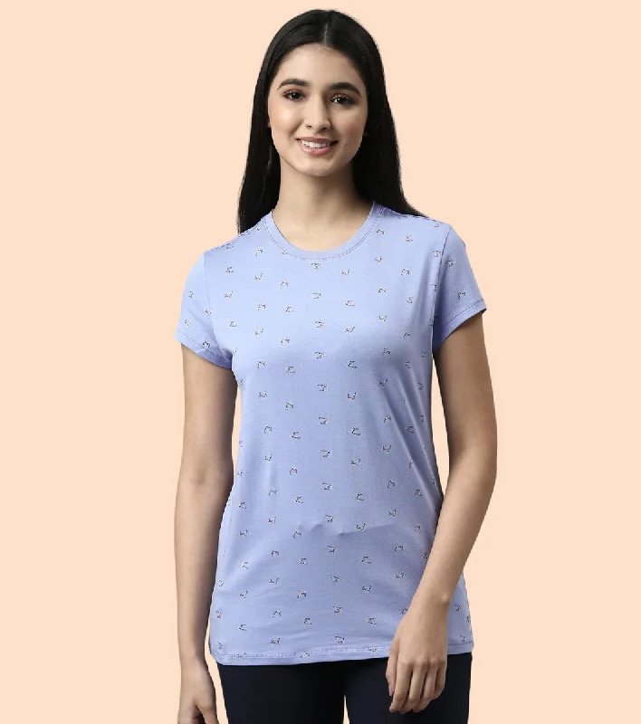 Stock Up and Save Basic Crew Tee – Printed | Short Sleeve Crew Neck Stretch Cotton Tee Stock Up and Save Basic Crew Tee – Printed | Short Sleeve Crew Neck Stretch Cotton Tee