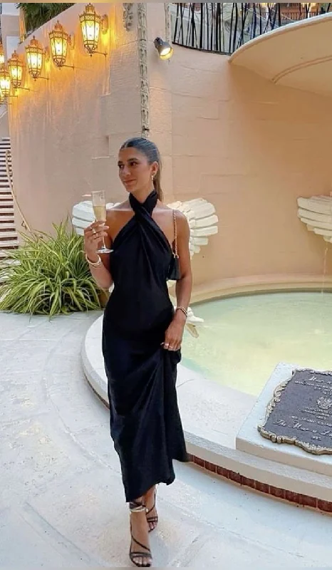 Exclusive Access denim dressSimple Black Halter Prom Dress Formal Party Dress,DP854 Exclusive Access denim dressSimple Black Halter Prom Dress Formal Party Dress,DP854