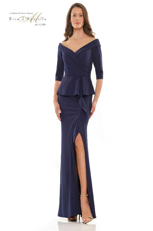 Price Slash textured dressRina Di Montella RD2764