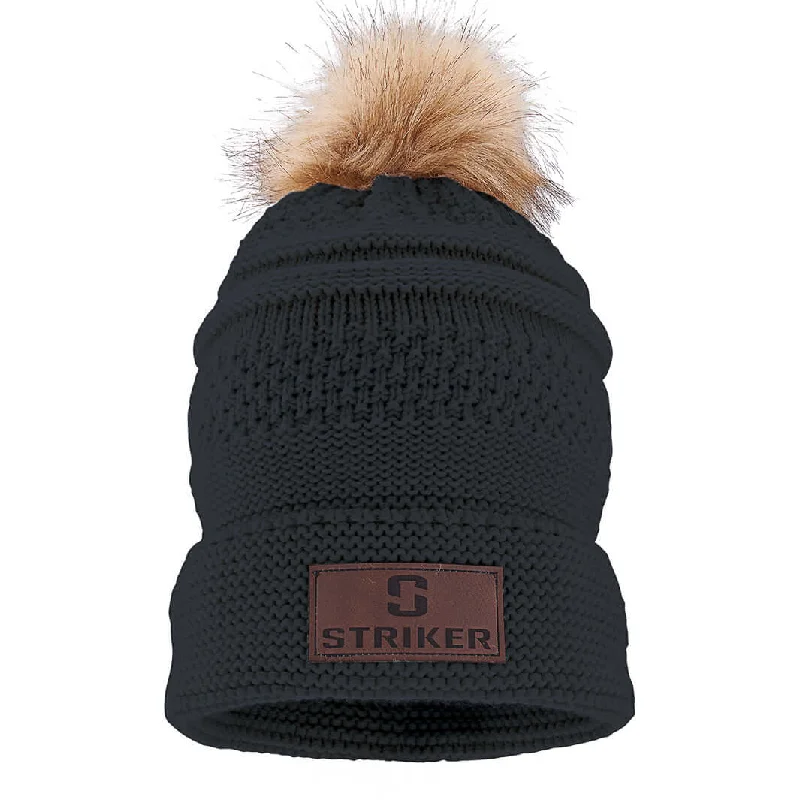 Stock Up and Save Women's Bemidji Fur Pom Hat - Black