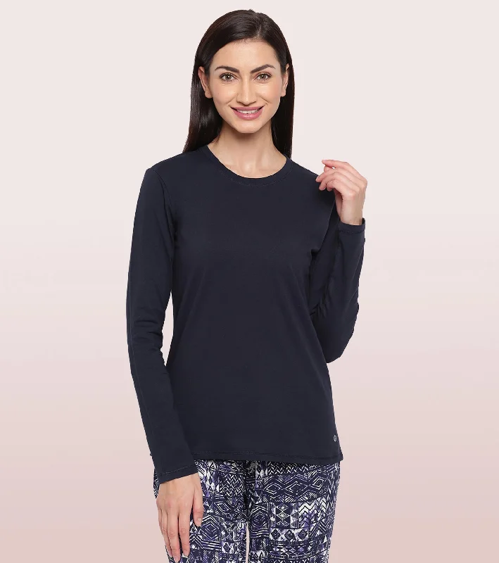 Clearance Sale Essentials Cotton Long Sleeve Crew Tee