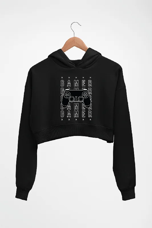Deal of the Day comfy athletic hoodieGeek Gamer Crop HOODIE FOR WOMEN