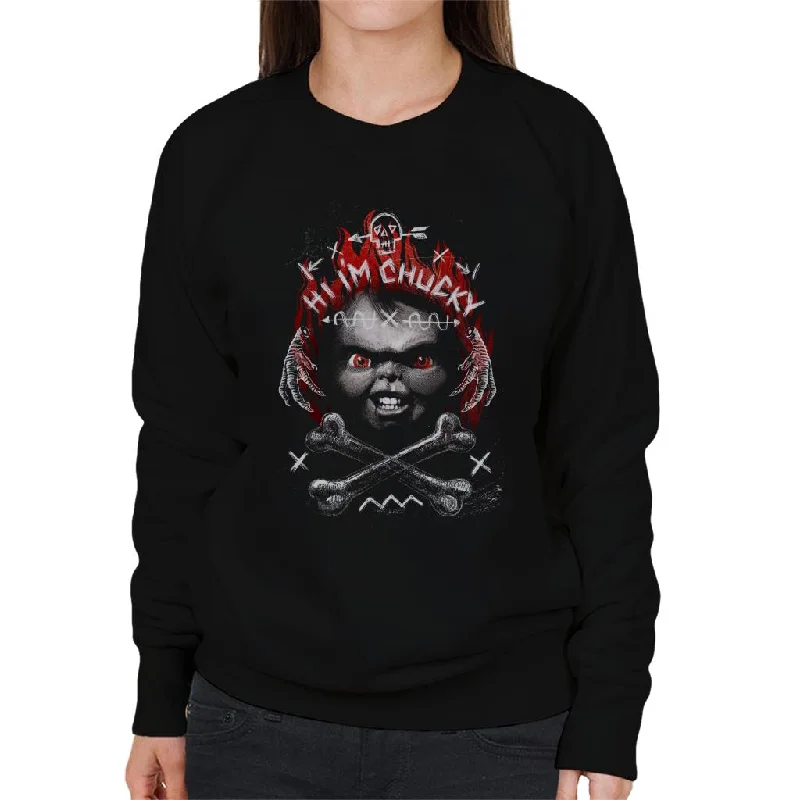 Super Sale lightweight workout sweatshirtChucky Hi Im Chucky Quote Women's Sweatshirt Super Sale lightweight workout sweatshirtChucky Hi Im Chucky Quote Women's Sweatshirt
