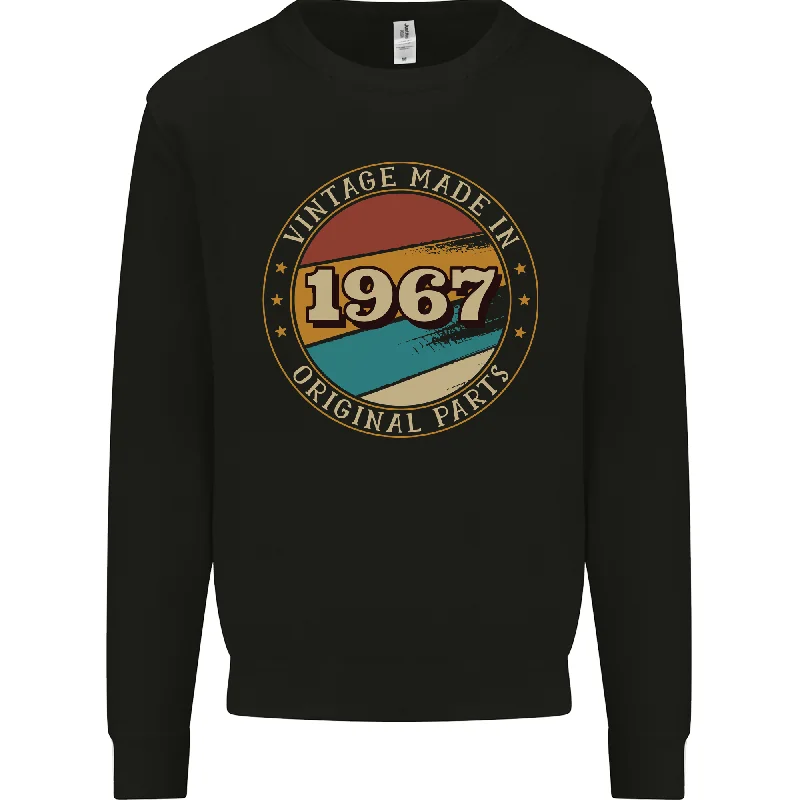 warm athletic hoodie57th Birthday  Vintage Made In 1967 Mens Sweatshirt Jumper