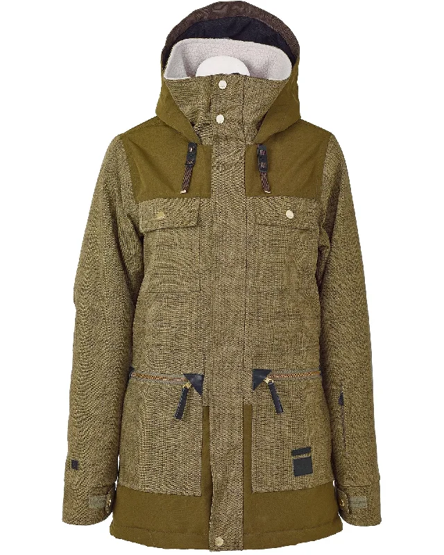 HOUNDSTOOTH PLAID MILITARY OLIVE