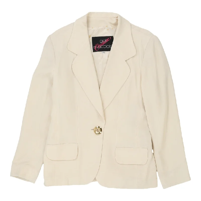 Incredible Offers Gai Mattiolo Blazer - XL Beige Acetate