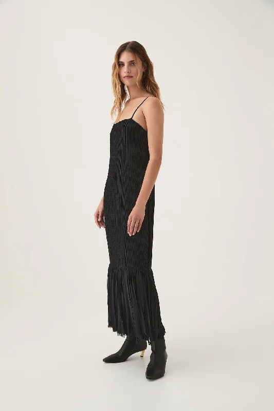 lace-up dressArris Fringed Maxi Dress