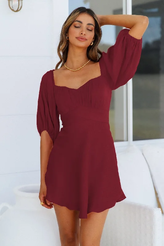 structured dressDella Balloon Sleeve Dress - Orchid - FINAL SALE