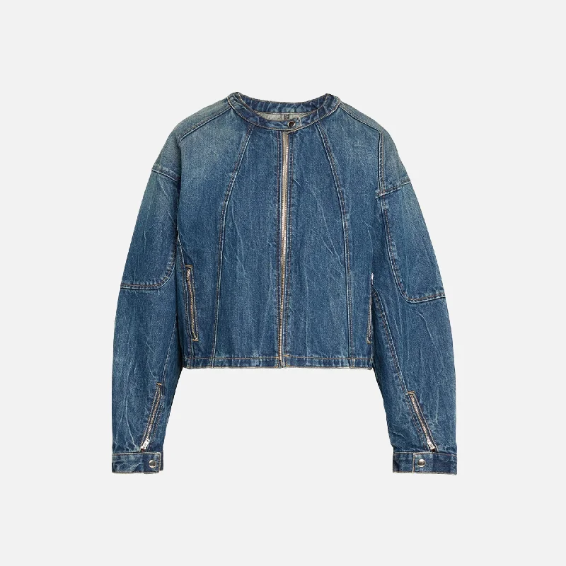Price Drop EB Denim Logan Moto Jacket - Blue Honey