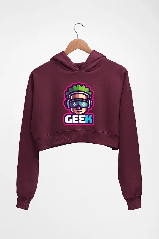 Sale Event fashion-forward hoodieGeek Crop HOODIE FOR WOMEN