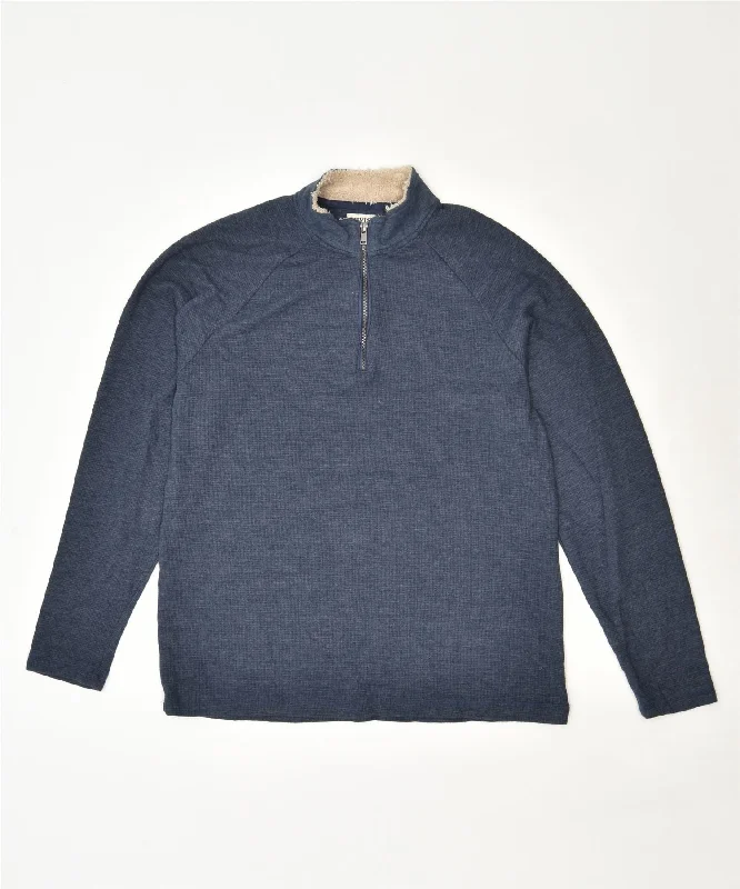 Discount Mania sleek zip-up hoodieLEVI'S Womens Zip Neck Sweatshirt Jumper XL Blue