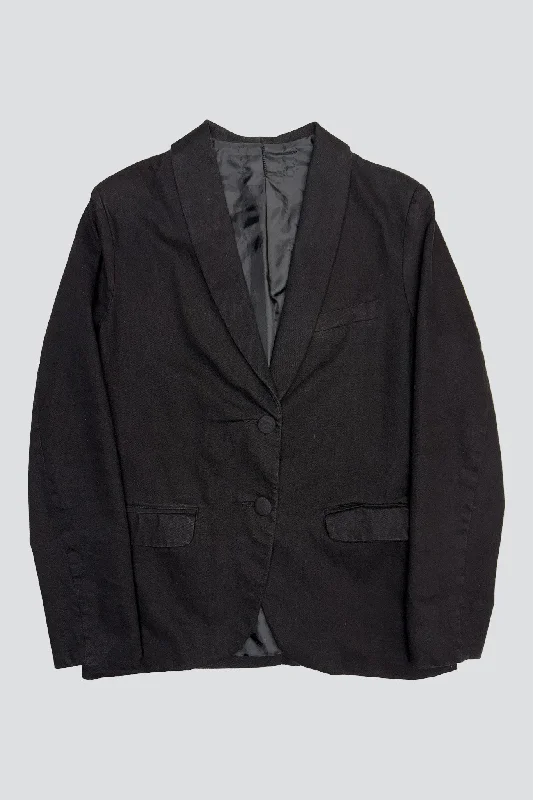 Midnight Madness Black Denim Blazer