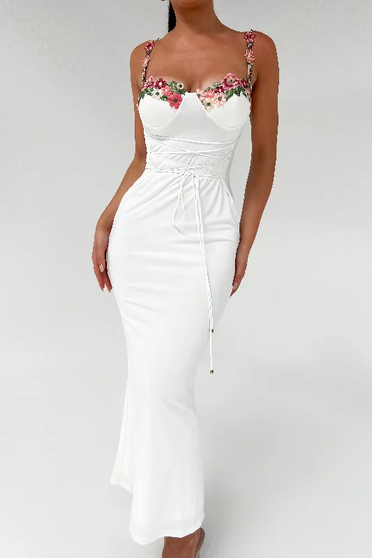 cocktail party dressZONDA DRESS - WHITE